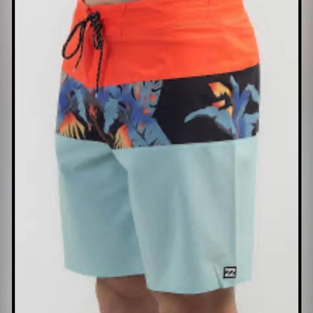 BILLABONG MENS TRIBONG X BOARDSHORTS BLUE, BLUE PERFORMANCE